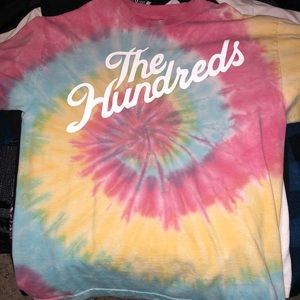 Tie dye hundreds tee